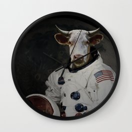 The Cow That Jumped Over the MOOn Wall Clock | Dairy, Astronaut, Digital, Nasa, Moon, Lunar, Shuttle, Funny, Rocket, Cow 