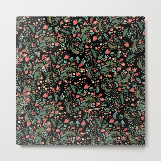 Floral Patern Metal Print