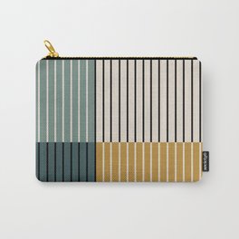 Color Block Line Abstract VIII Carry-All Pouch | Pattern, Graphicdesign, Minimal, Retro, Vintage, Modern, Tropical, Geometric, Boho, Minimalist 