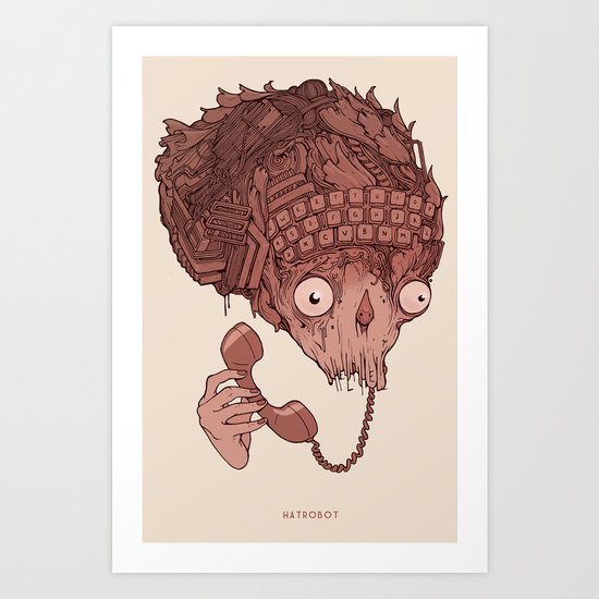 Help line Art Print
