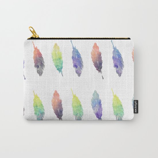 Feathers pattern Carry-All Pouch
