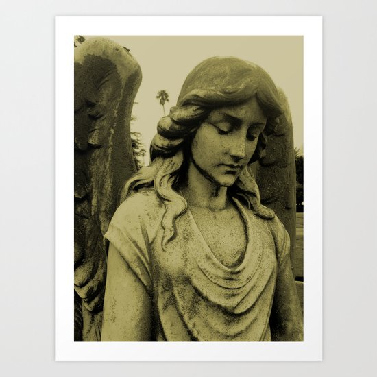 Sepia Angel Art Print