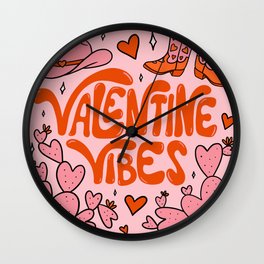Valentine Vibes Wall Clock