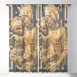 Madonna and Child Sheer Curtain