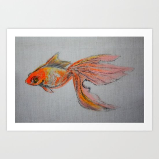 Goldfish Pond (close up #9) Art Print