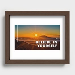 Believe in yourself Recessed Framed Print