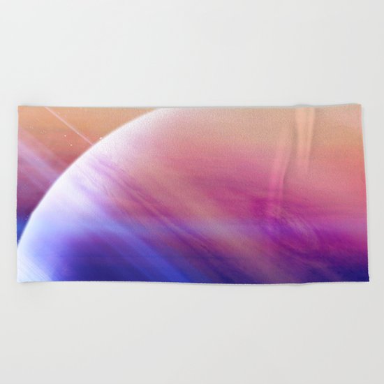 Return to the secrets of the galaxy Beach Towel
