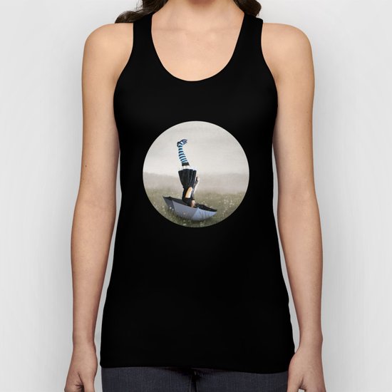 Umbrella melancholy Unisex Tank Top