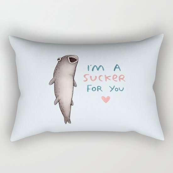 Suckerfish Rectangular Pillow