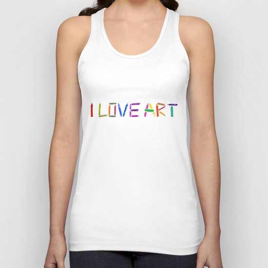 I love art Unisex Tank Top