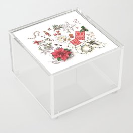 holiday collection - red & gold Acrylic Box