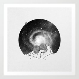 Our imaginary night. Art Print