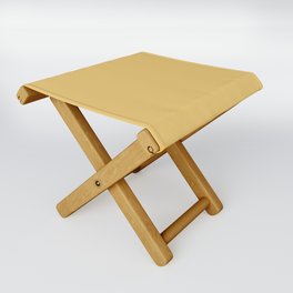 Goldy Solid Yellow  Folding Stool