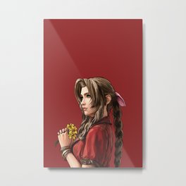 Aerith the little florist Metal Print | Flowers, Lifestream, Strife, Chocobo, Pampa, Meteor, Cloud, Zack, Canyoncosmos, Ff7 