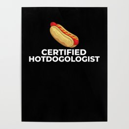 Hot Dog Chicago Style Bun Stand American Poster