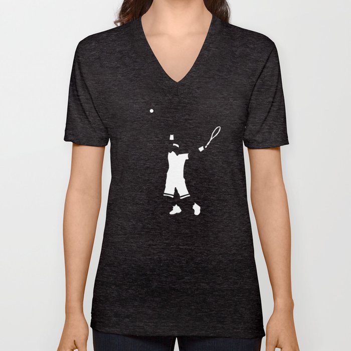 Tennis player V Neck T Shirt