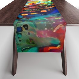 Swirling Colors Table Runner