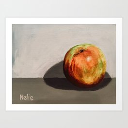 Apple Art Print | Food, Redgreenyellow, Painting, Fruit, Acrylic, Apple 