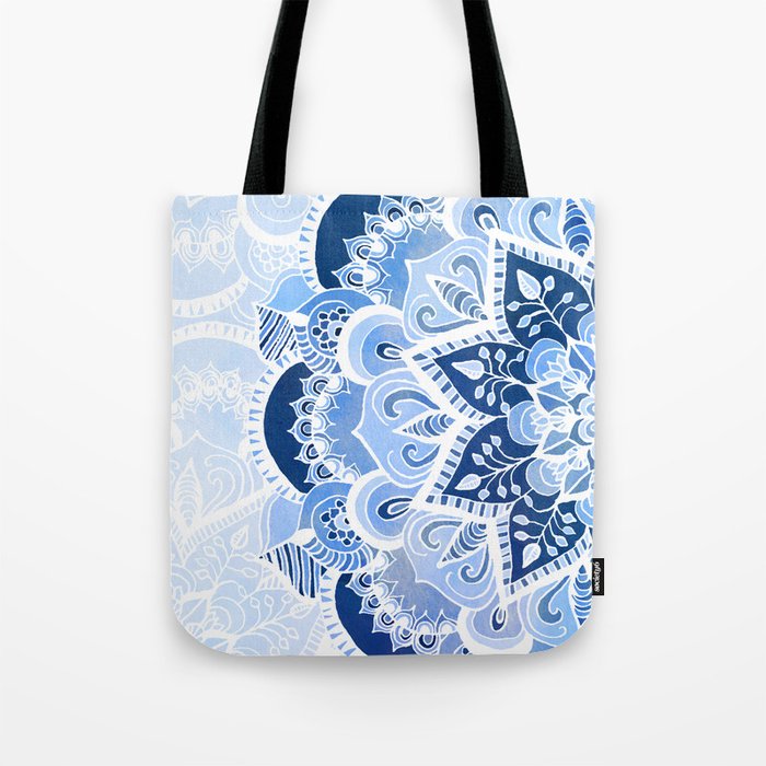 Lacy Blues Tote Bag