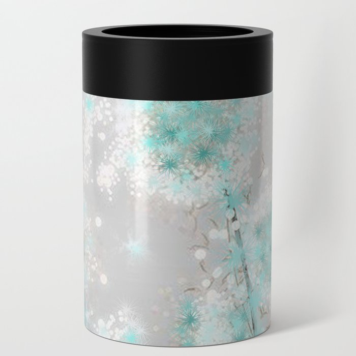 Dandelions in Turquoise Can Cooler