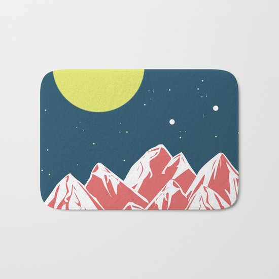 galactic mountains Bath Mat