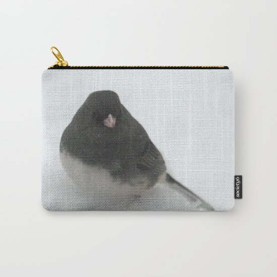 Snow Bird (Dark-eyed Junco) Carry-All Pouch
