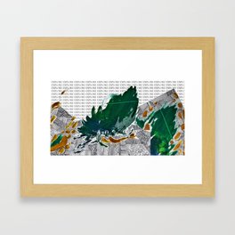 abstract landscape to explore Framed Art Print