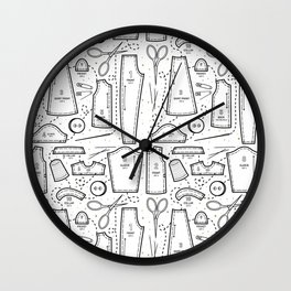 Sewing the Stars! White Wall Clock