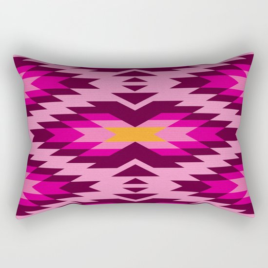 Tribal pattern - pink Rectangular Pillow
