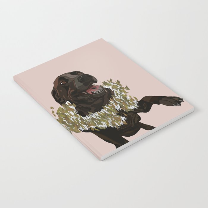 Lincoln the Lab in Pink Notebook