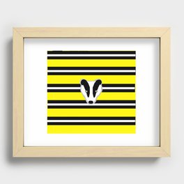 The Happy Badger Recessed Framed Print