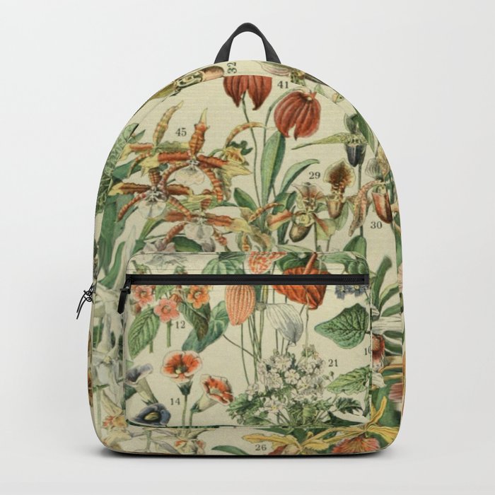 Fleurs by Adolphe Millot Backpack