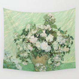 Vincent van Gogh - Roses Wall Tapestry