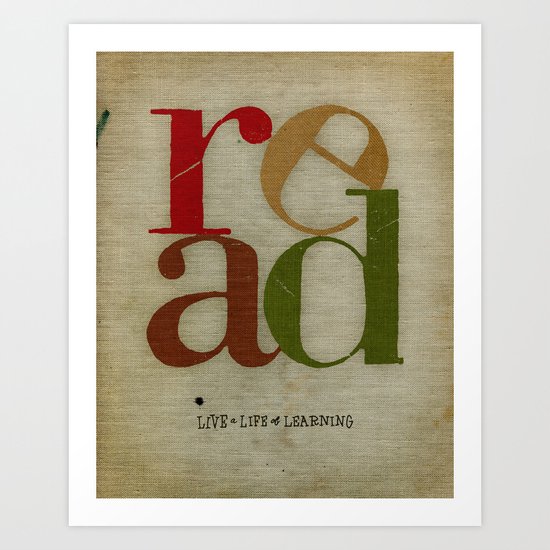 read love Art Print