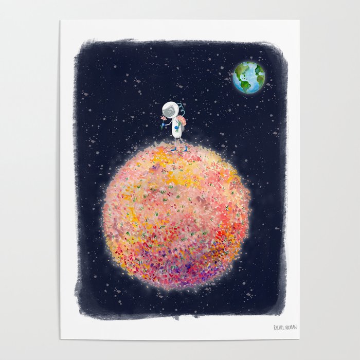 Stop and Smell the Moon Flowers Poster