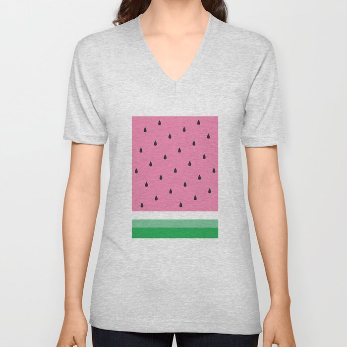 Watermelon V Neck T Shirt