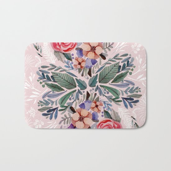 Flower love Bath Mat