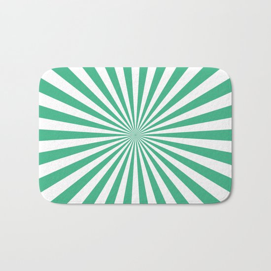 Starburst (Mint/White) Bath Mat