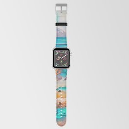 Ocean Sea Beach Coastal Landscape Abstract Watercolor Painting #2 Apple Watch Band