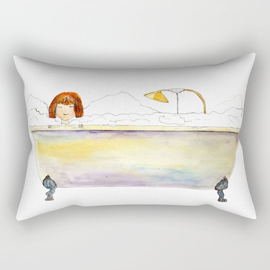 Bath time Rectangular Pillow