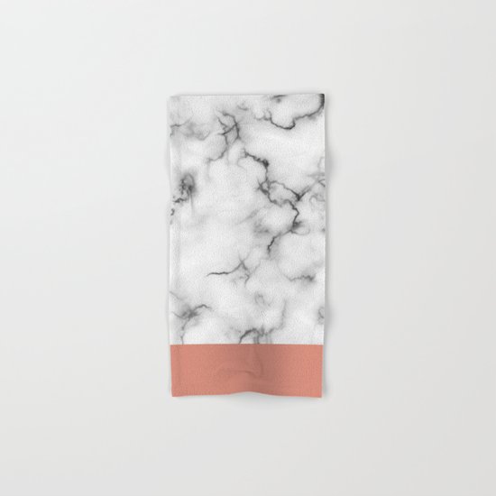 Marble & copper Hand & Bath Towel