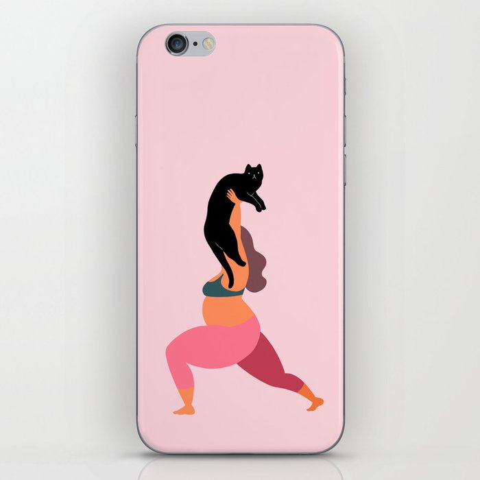 Yoga With Cat 05 iPhone Skin
