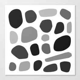 Geometric minimal color stone composition 4 Canvas Print