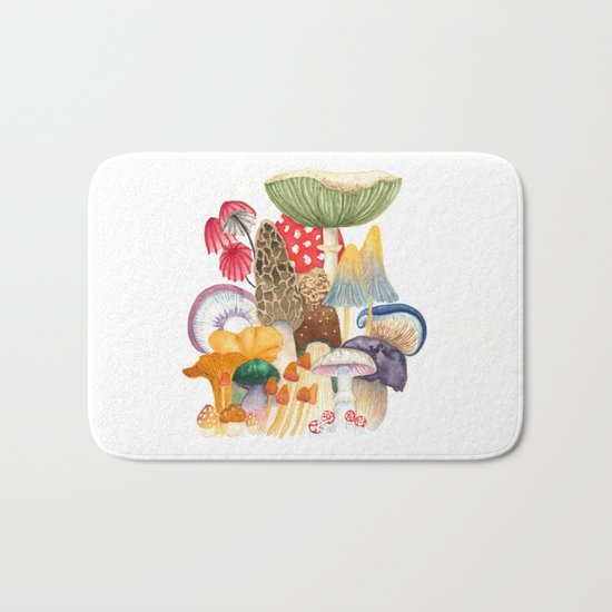 Woodland Mushroom Society Bath Mat