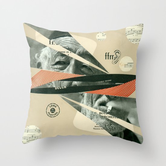 Smoke Symphony Throw Pillow