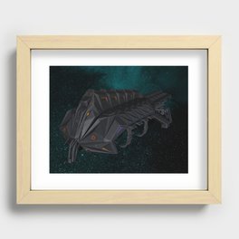 Space Pirate Star Cruiser Recessed Framed Print