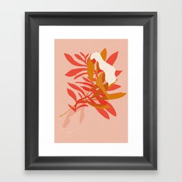 Tropical Shapes Framed Art Print