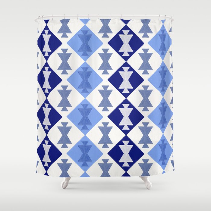Azerbaijan Pattern – Porcelain Shower Curtain