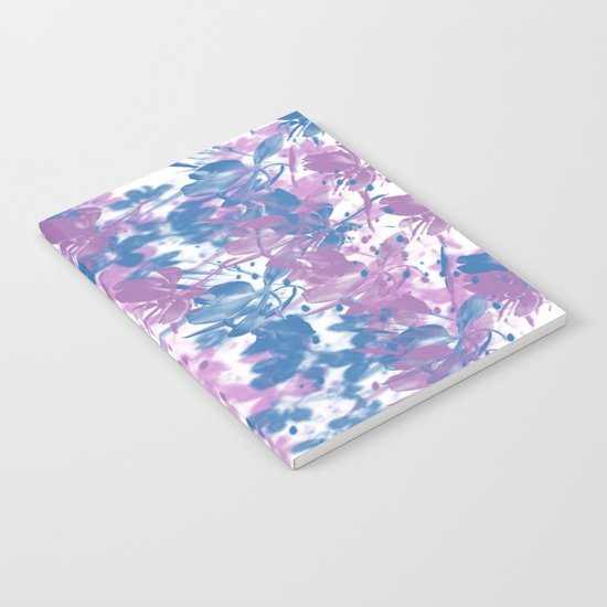 Elegant Painterly Floral Abstract Notebook