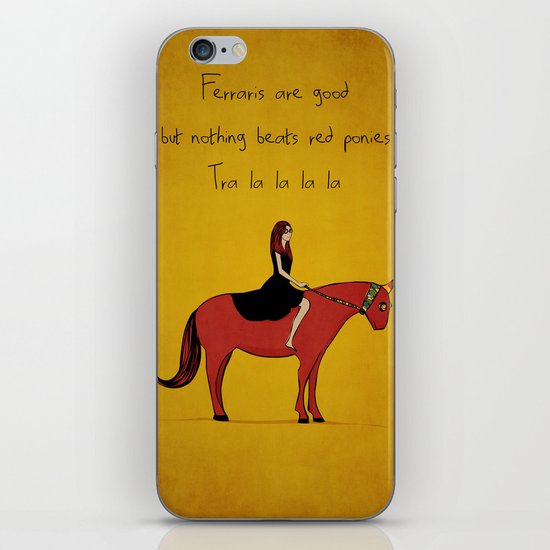 Red Pony iPhone & iPod Skin